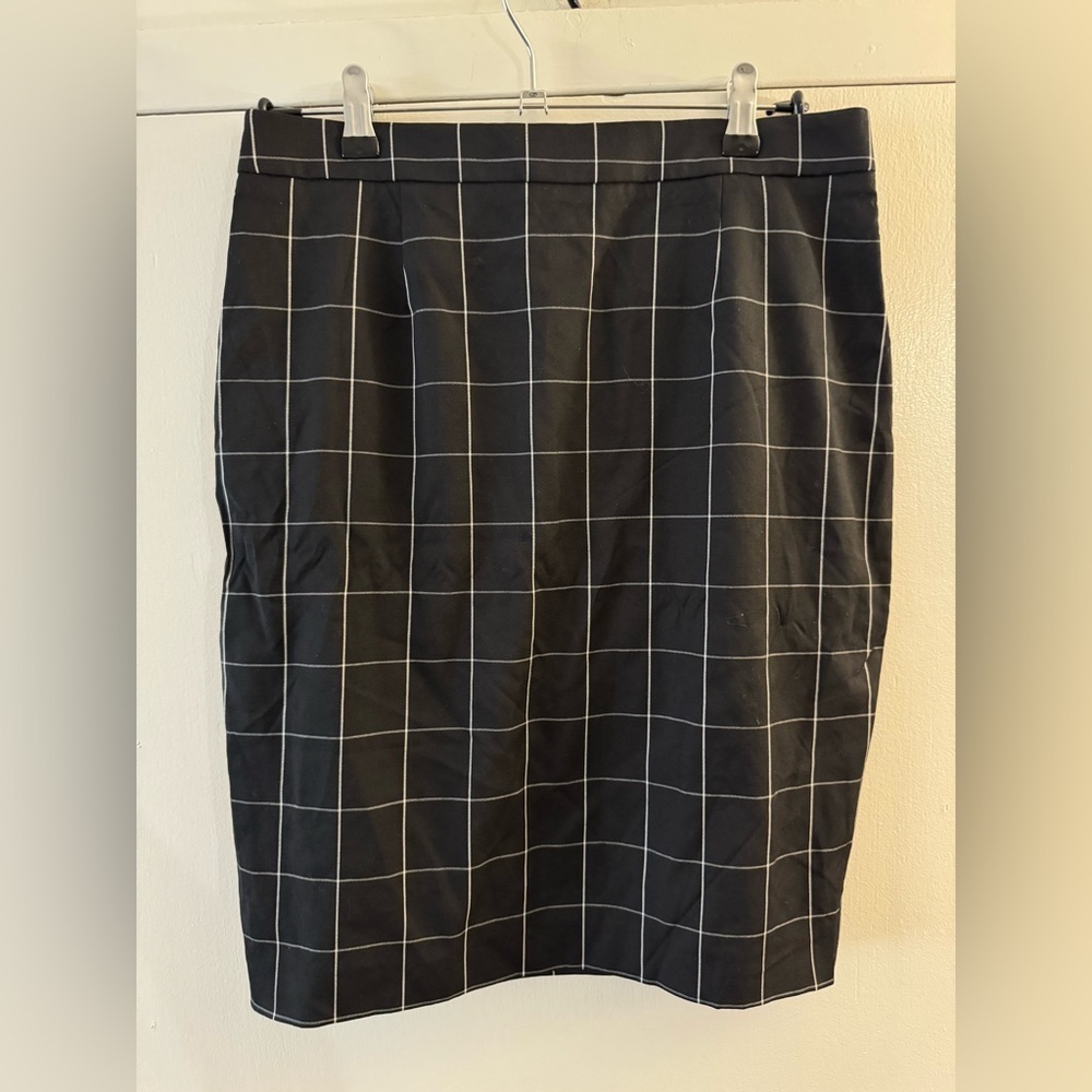 Brooks Brothers Ladies Plaid Wool Skirt Checked US Size 8